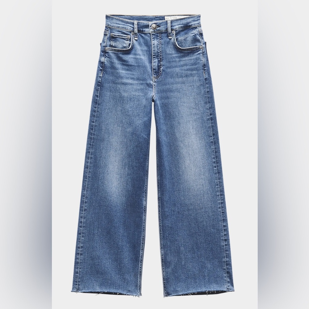 Rag & Bone Epic Andi High-Rise Wide Ankle Jeans